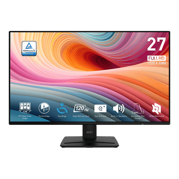 MSI PRO MP271A E2 27" 120HZ IPS FRAMELESS MONITOR-image